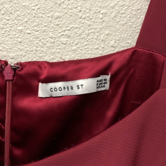 Cooper St. Capulet Drape Dress - 6 - Mulberry - Picture 7 of 8